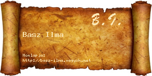 Basz Ilma névjegykártya